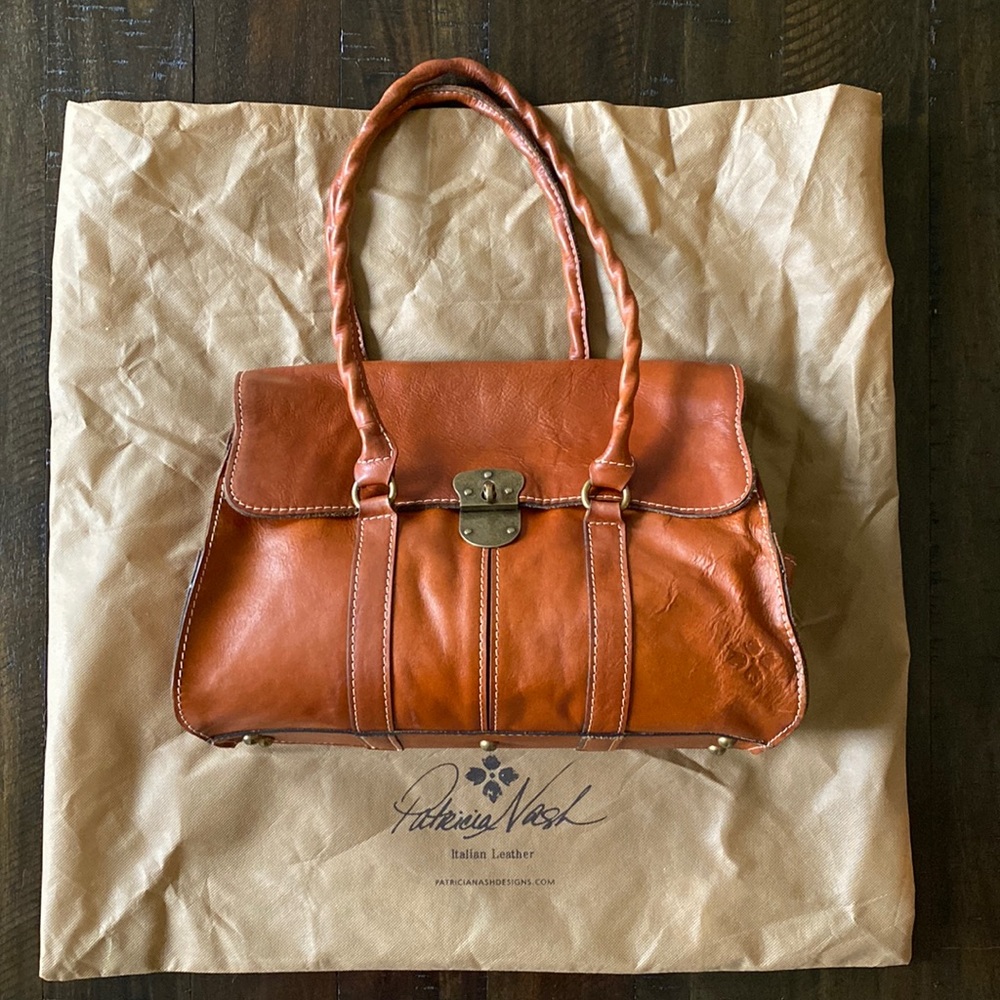 Patricia Nash Vienna Satchel | Tan - Picture 1 of 13